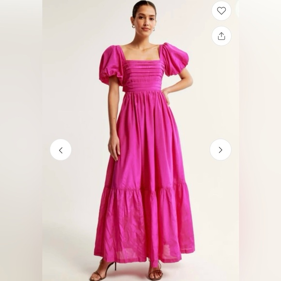 Abercrombie & Fitch Dresses & Skirts - Abercrombie & Fitch Emerson Bow Back Maxi Dress Small Hot Pink